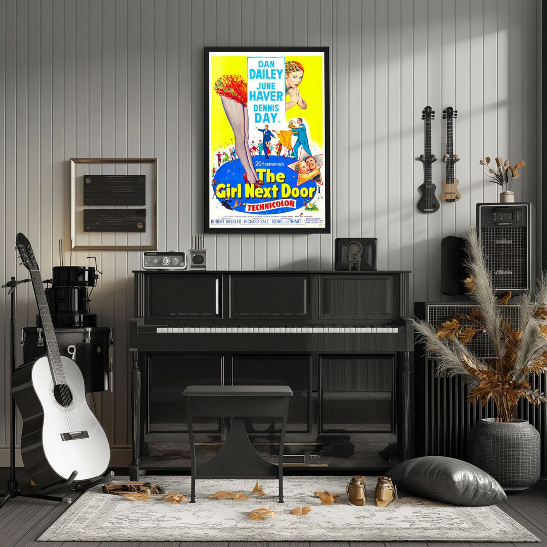 "Girl Next Door" (1953) Framed Movie Poster