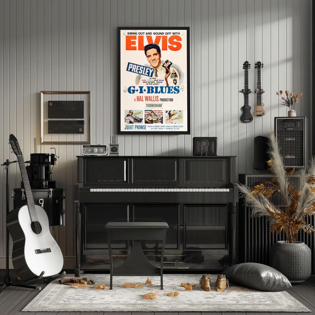 "G.I. Blues" (1960) Framed Movie Poster