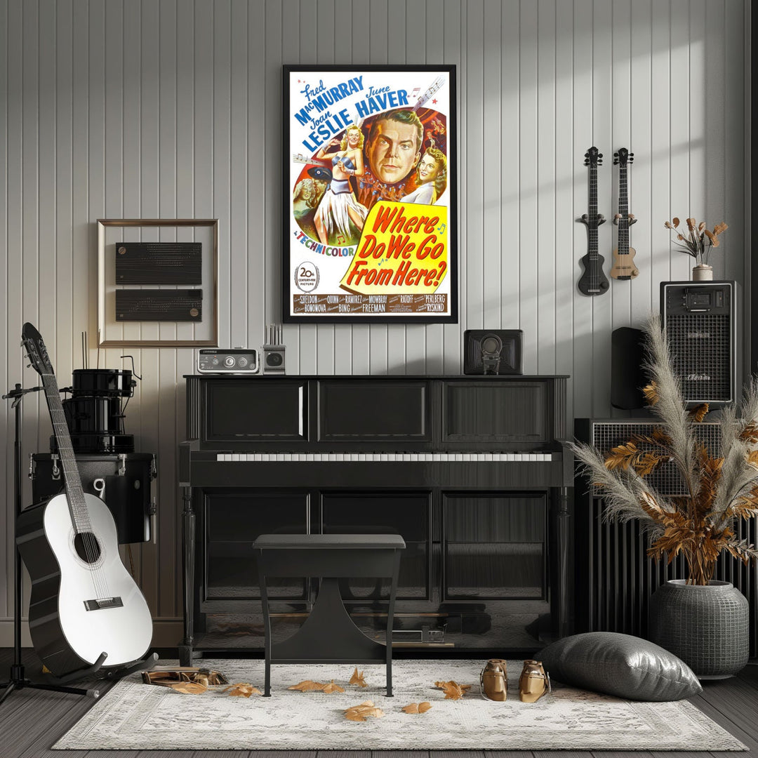 "Where Do We Go From Here?" (1945) Framed Movie Poster
