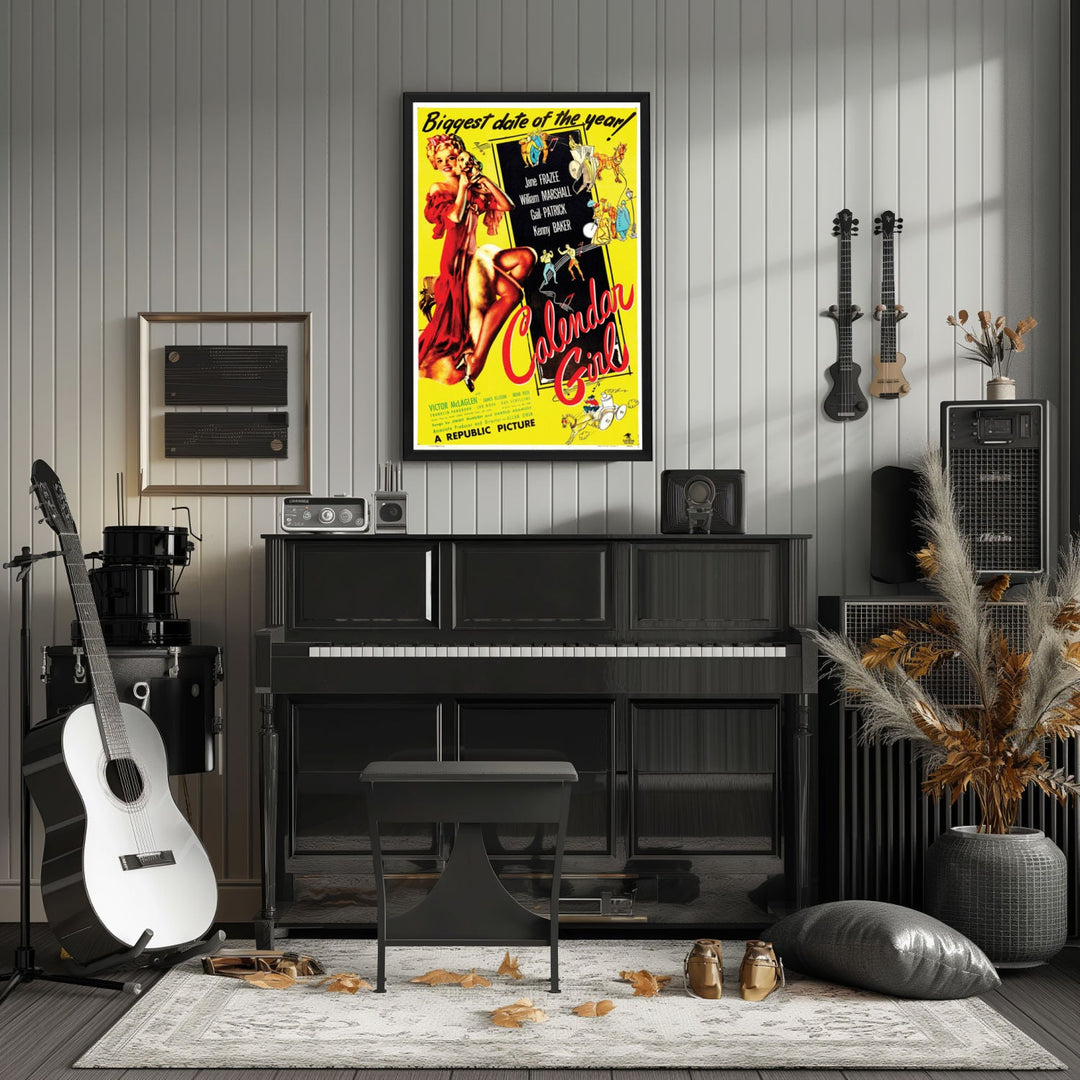 "Calendar Girl" (1947) Framed Movie Poster