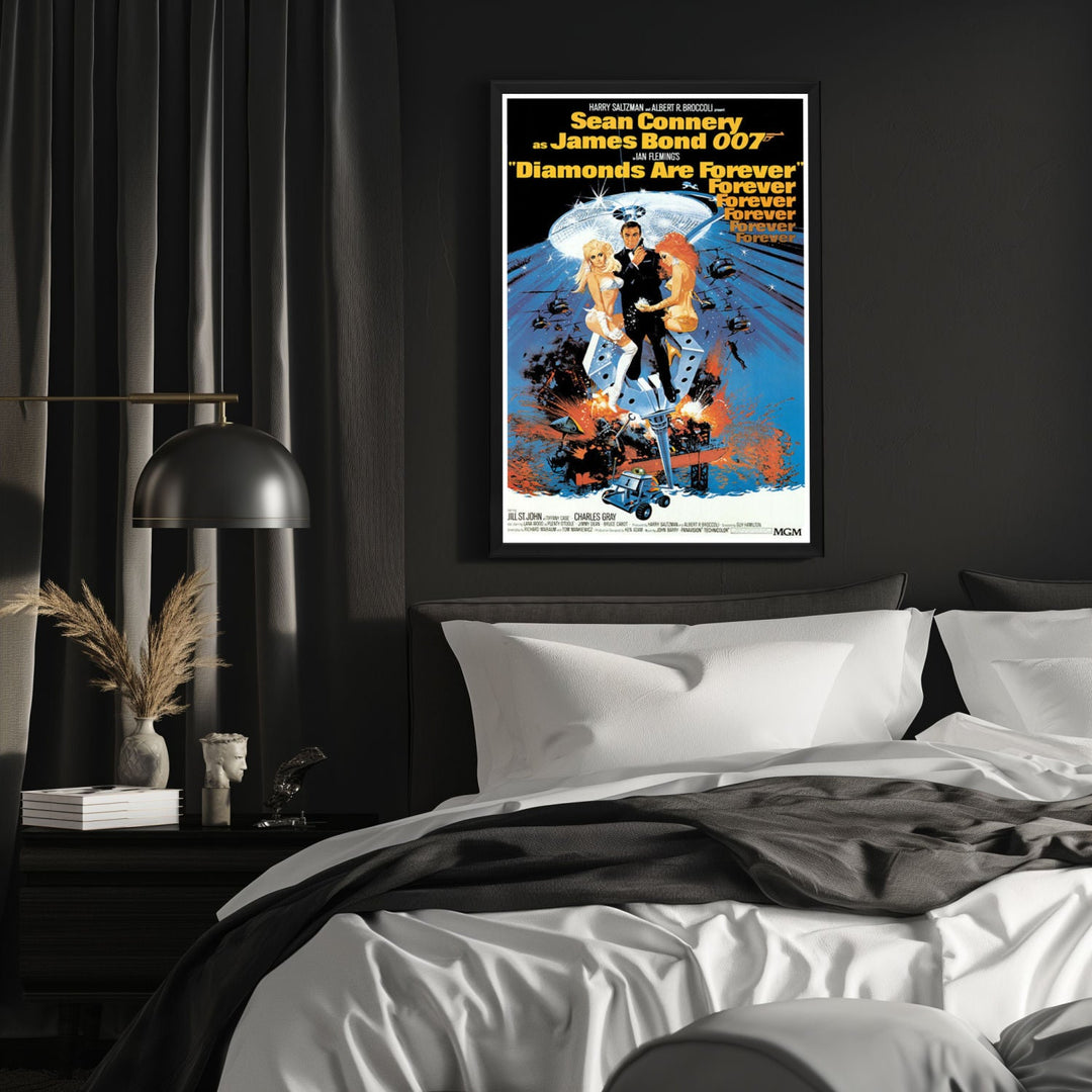 "Diamonds Are Forever" (1971) Framed Movie Poster