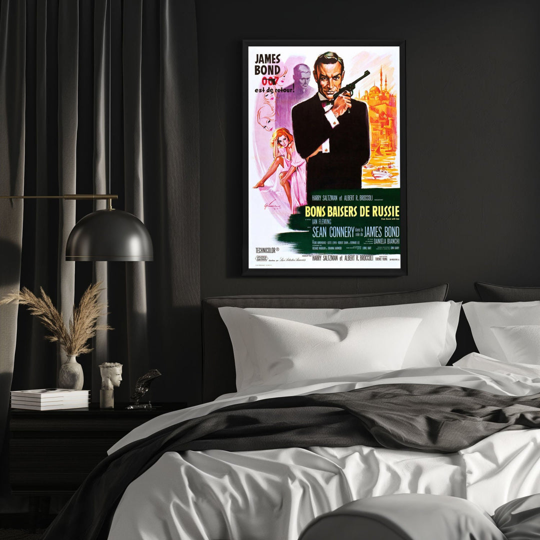 "From Russia With Love (French)" (1963) Framed Movie Poster