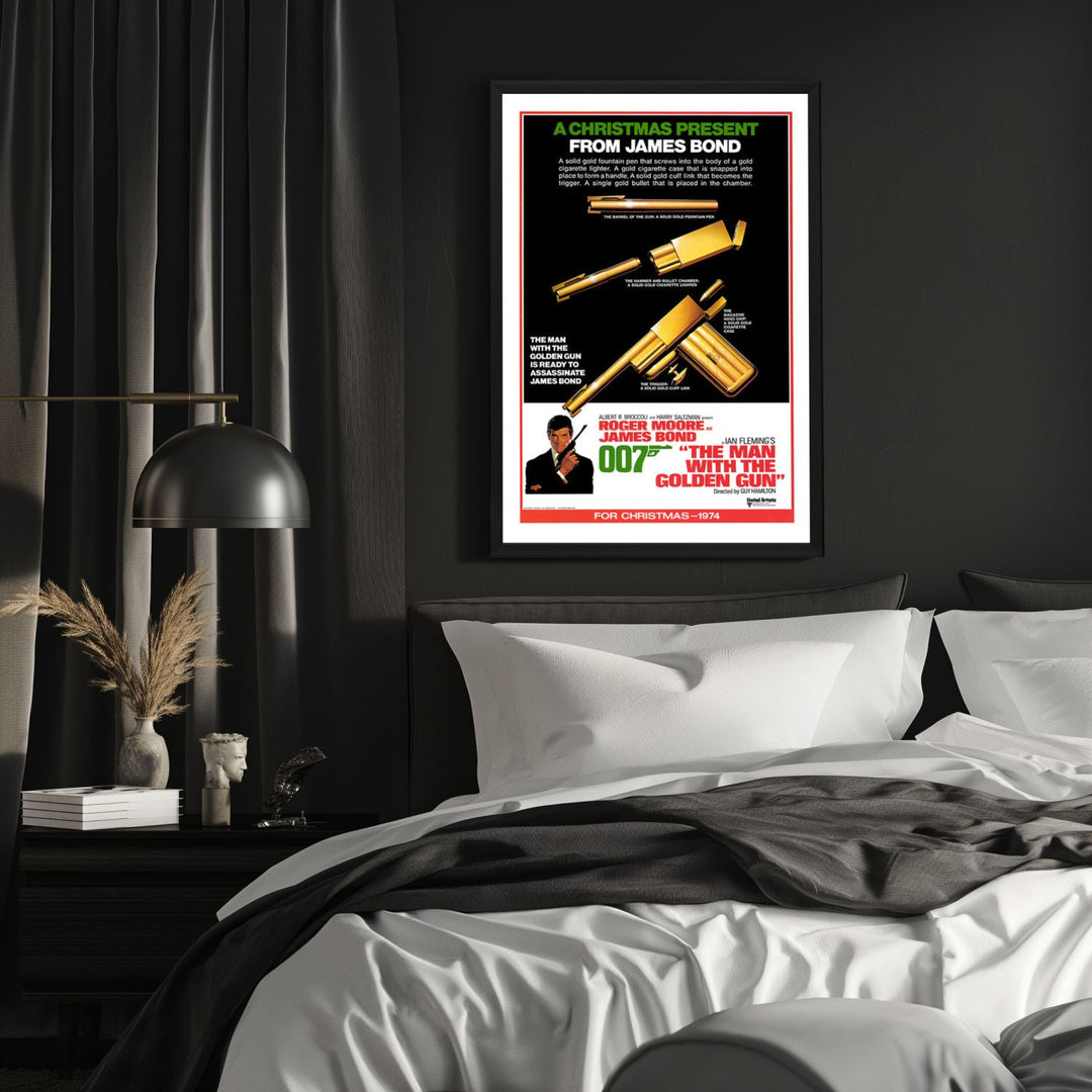"Man With the Golden Gun" (1974) Framed Movie Poster