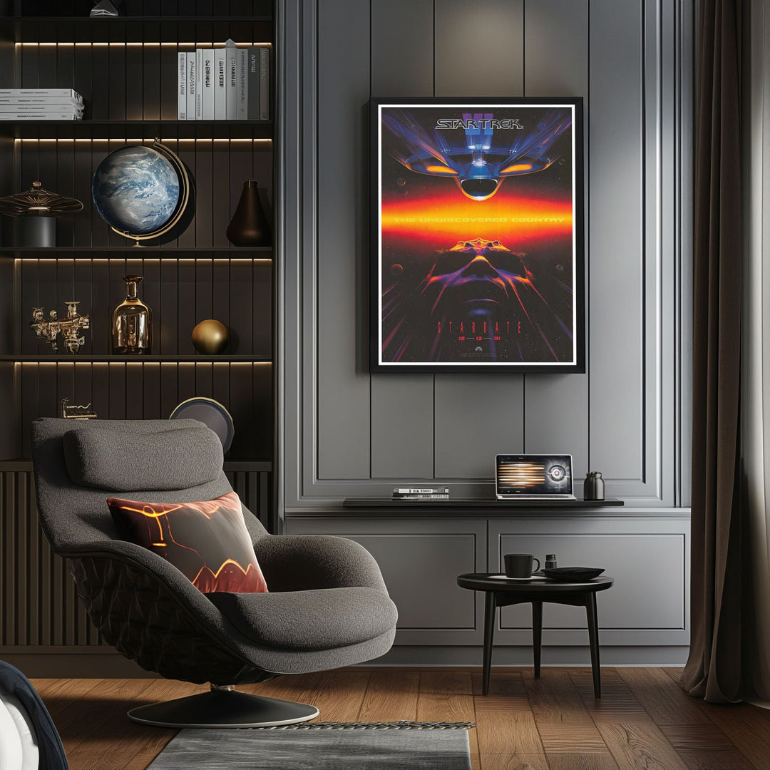 "Star Trek VI: The Undiscovered Country" (1991) Framed Movie Poster