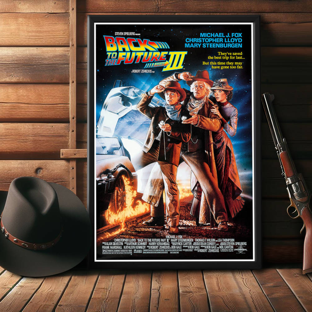 "Back to the Future 3" (1990) Framed Movie Poster