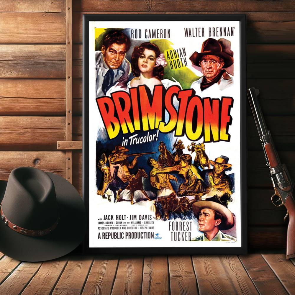 "Brimstone" (1949) Framed Movie Poster