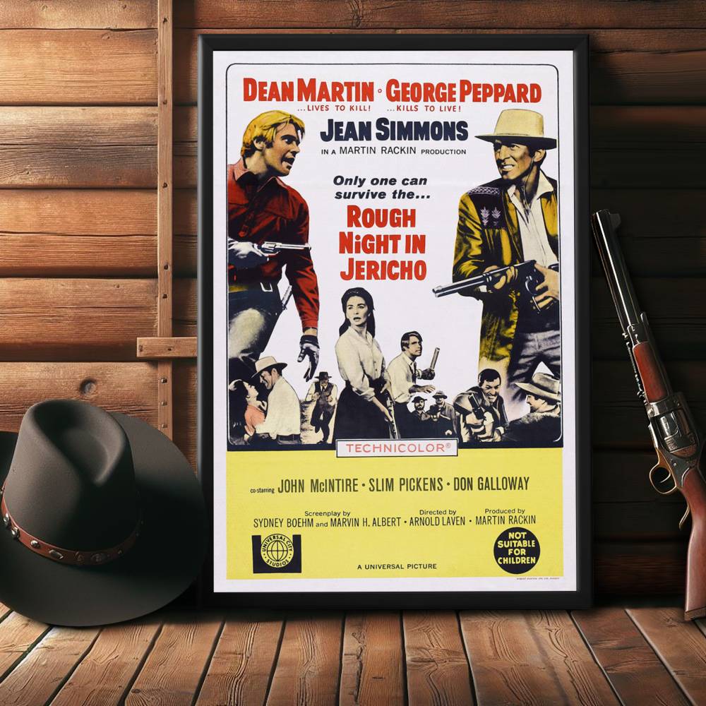 "Rough Night In Jericho" (1967) Framed Movie Poster