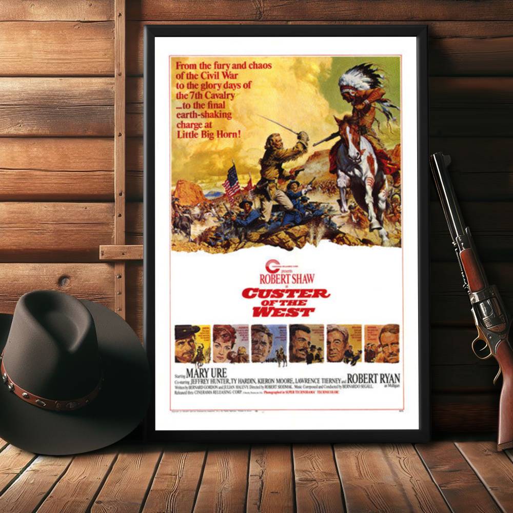 "Custer of the West" (1968) Framed Movie Poster
