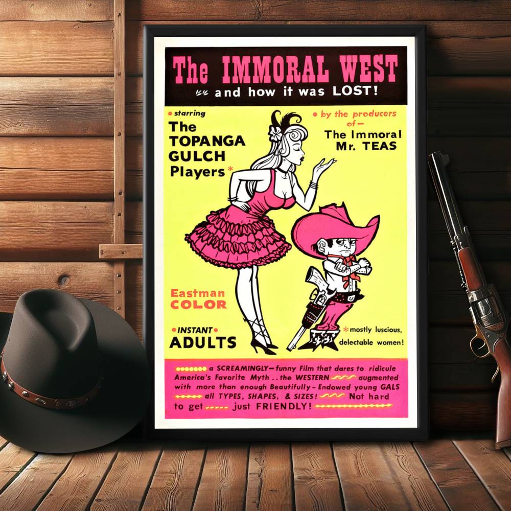 "Immoral West" (1962) Framed Movie Poster