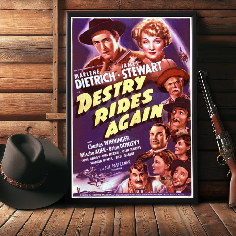 "Destry Rides Again" (1939) Framed Movie Poster