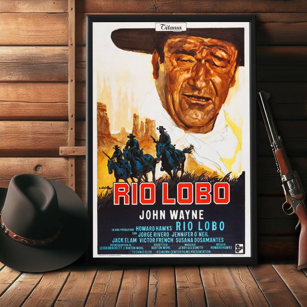 "Rio Lobo" (1971) Framed Movie Poster