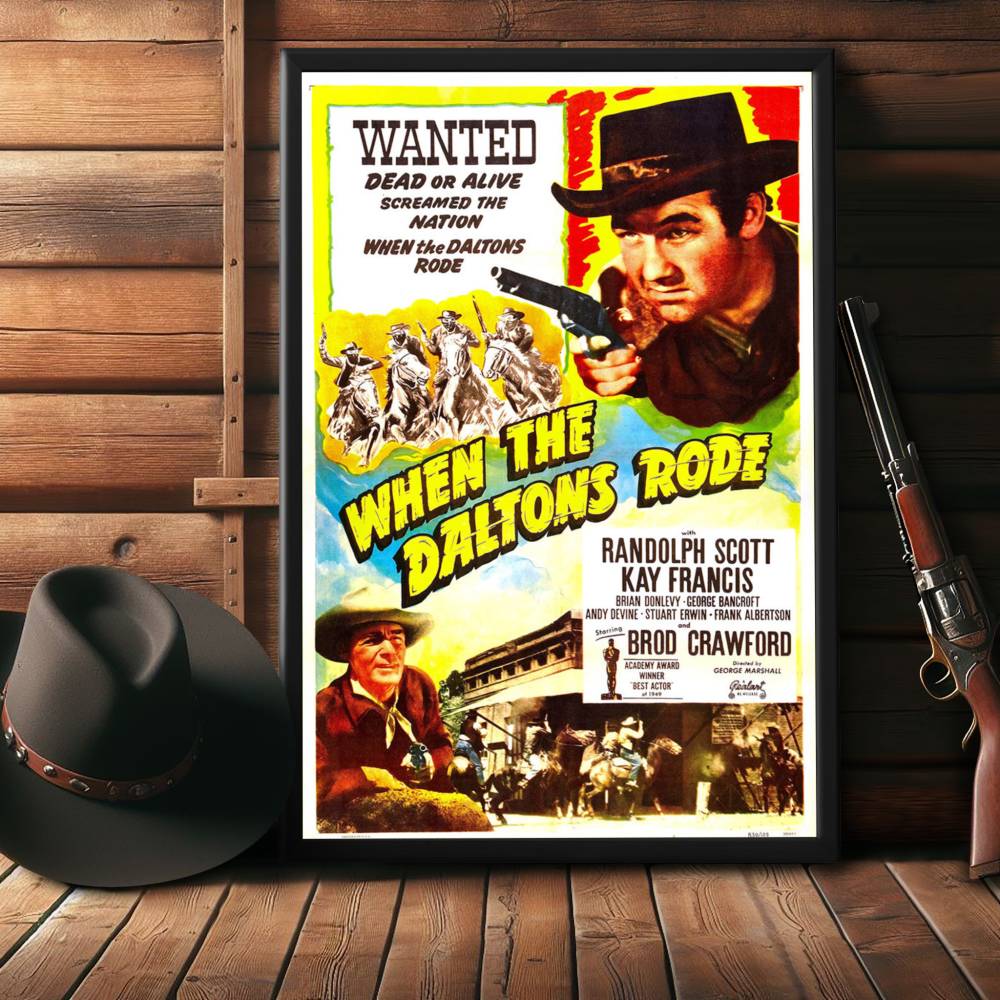"When The Daltons Rode" (1940) Framed Movie Poster