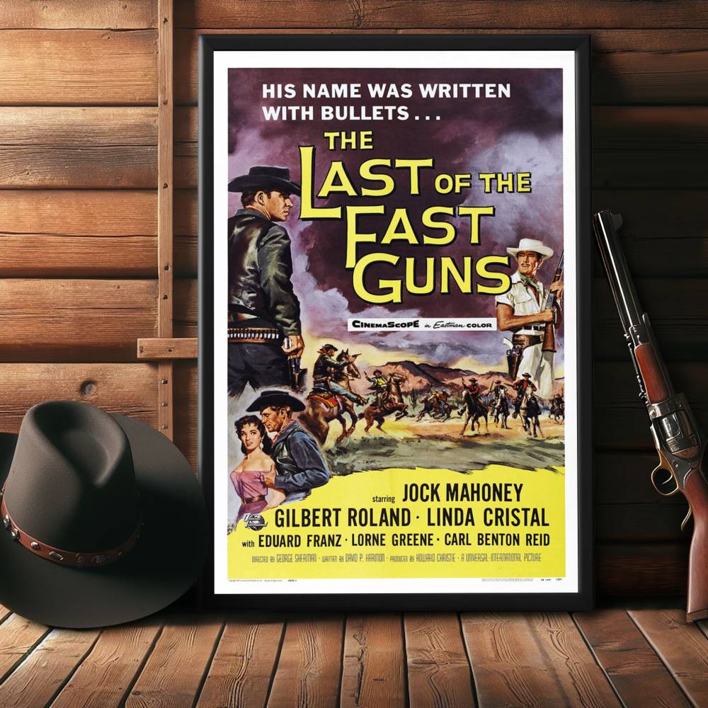 "Last Of The Fast Guns" (1958) Framed Movie Poster