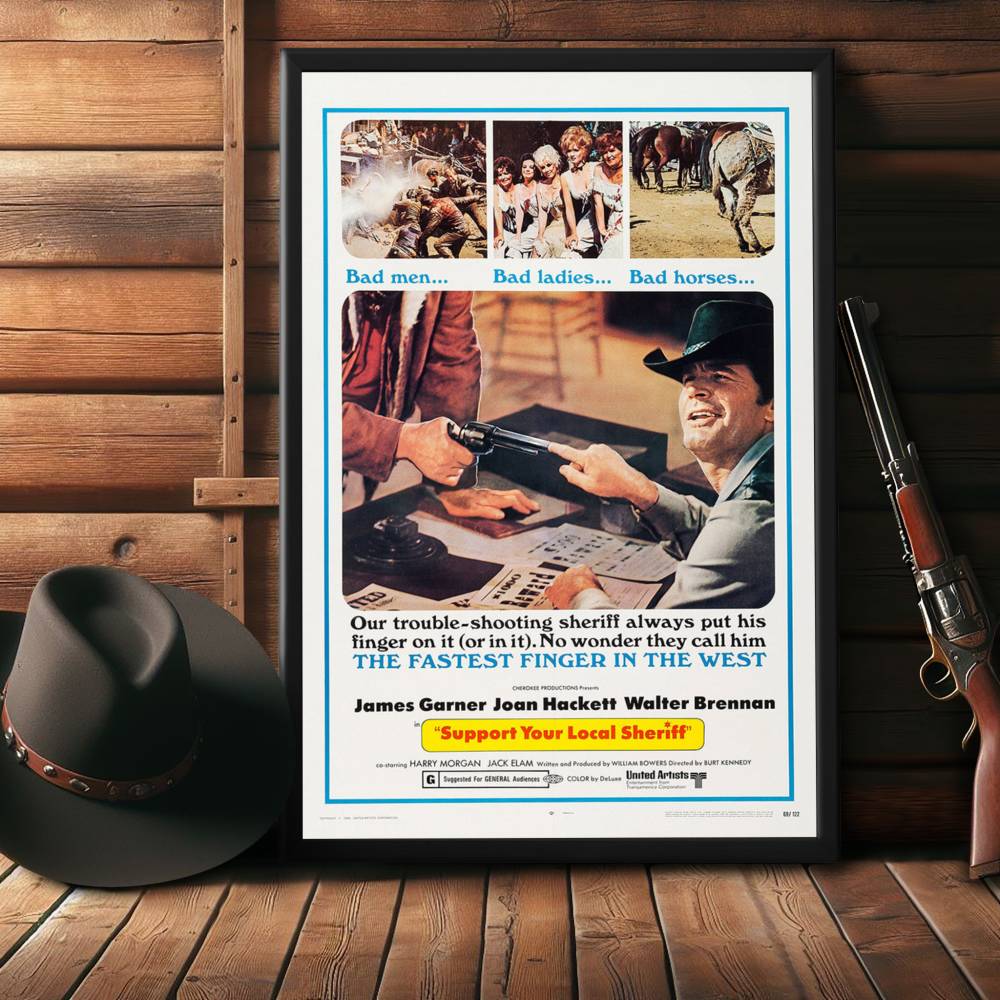 "Support Your Local Sheriff" (1969) Framed Movie Poster