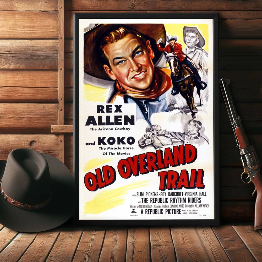 "Old Overland Trail" (1953) Framed Movie Poster