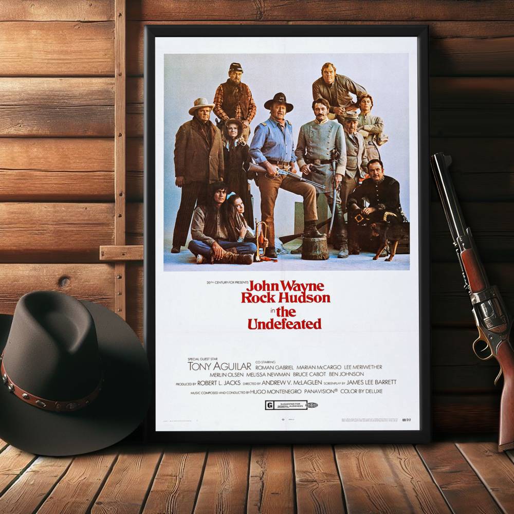 "Undefeated" (1969) Framed Movie Poster