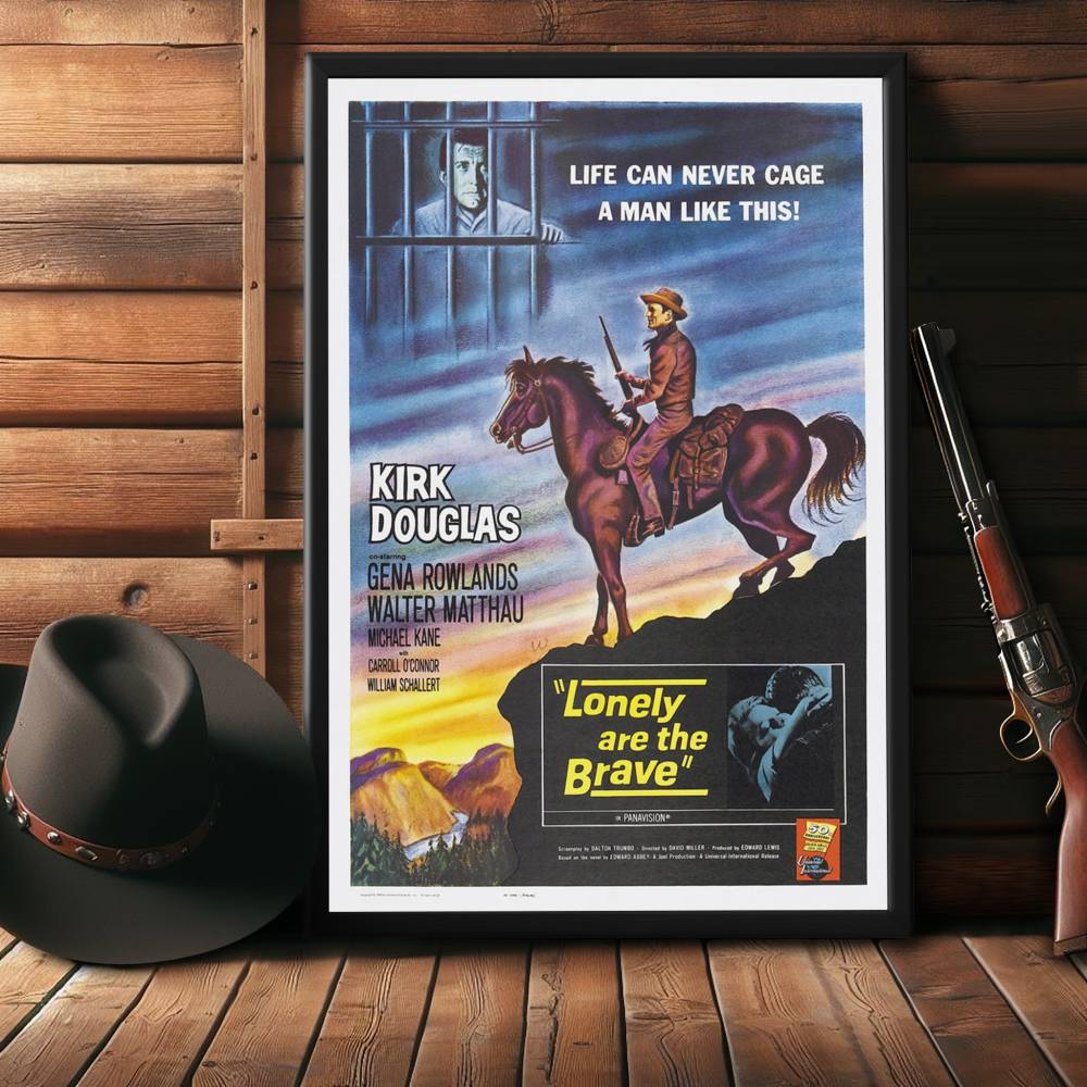 "Lonely Are The Brave" (1962) Framed Movie Poster