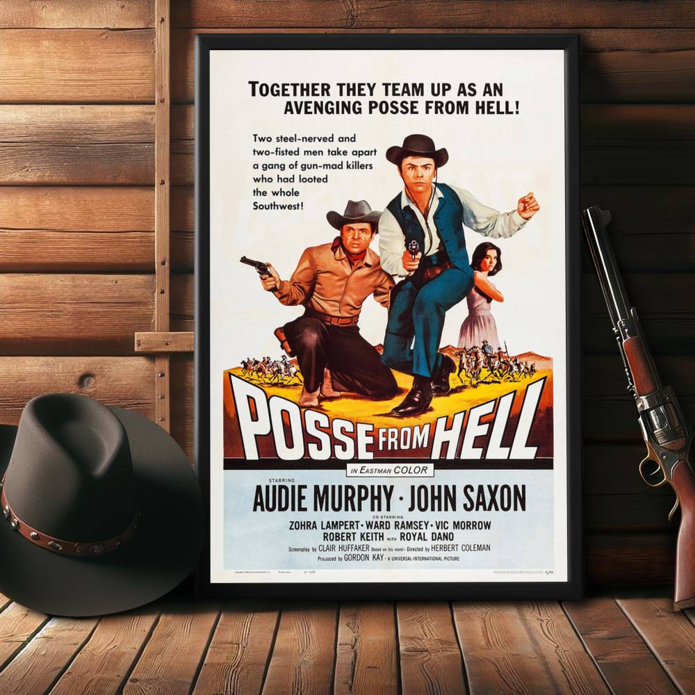 "Posse From Hell" (1961) Framed Movie Poster