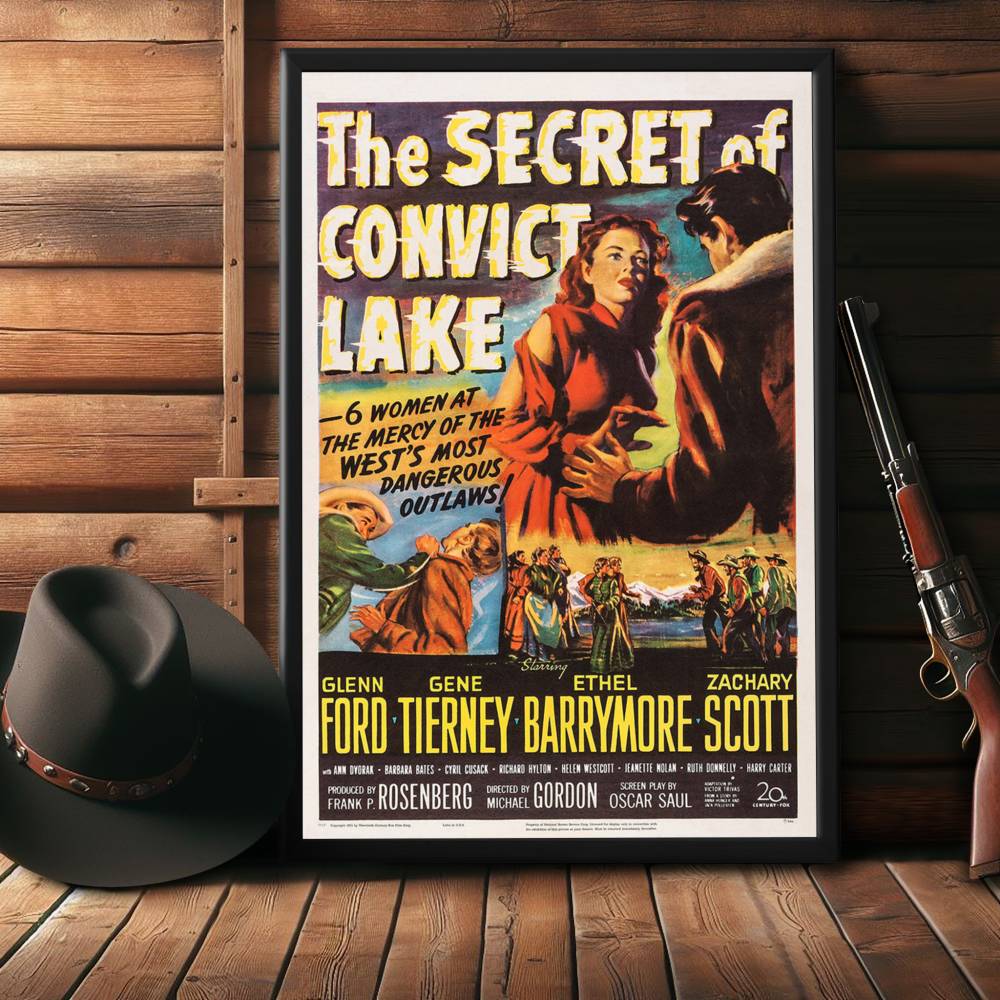"Secret Of Convict Lake" (1951) Framed Movie Poster
