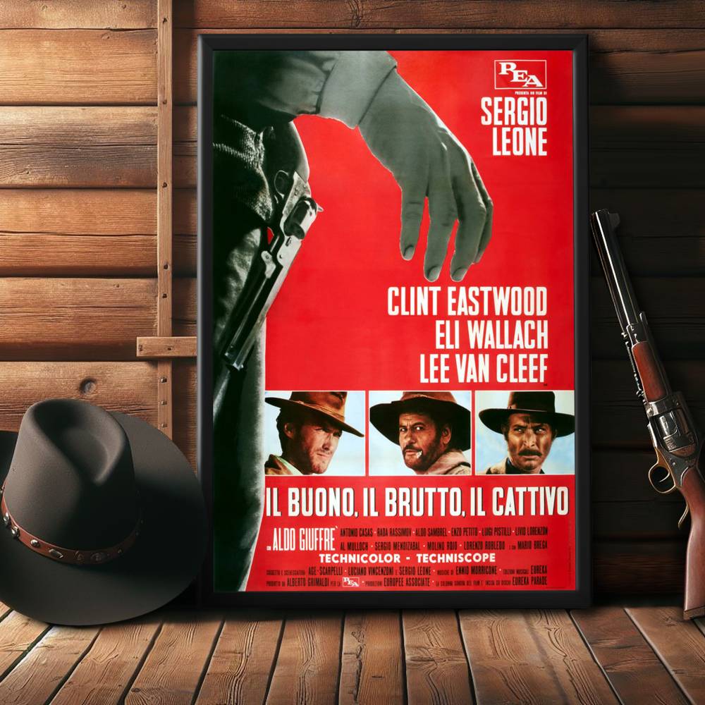 "Good, The Bad And The Ugly" (1966) Framed Movie Poster
