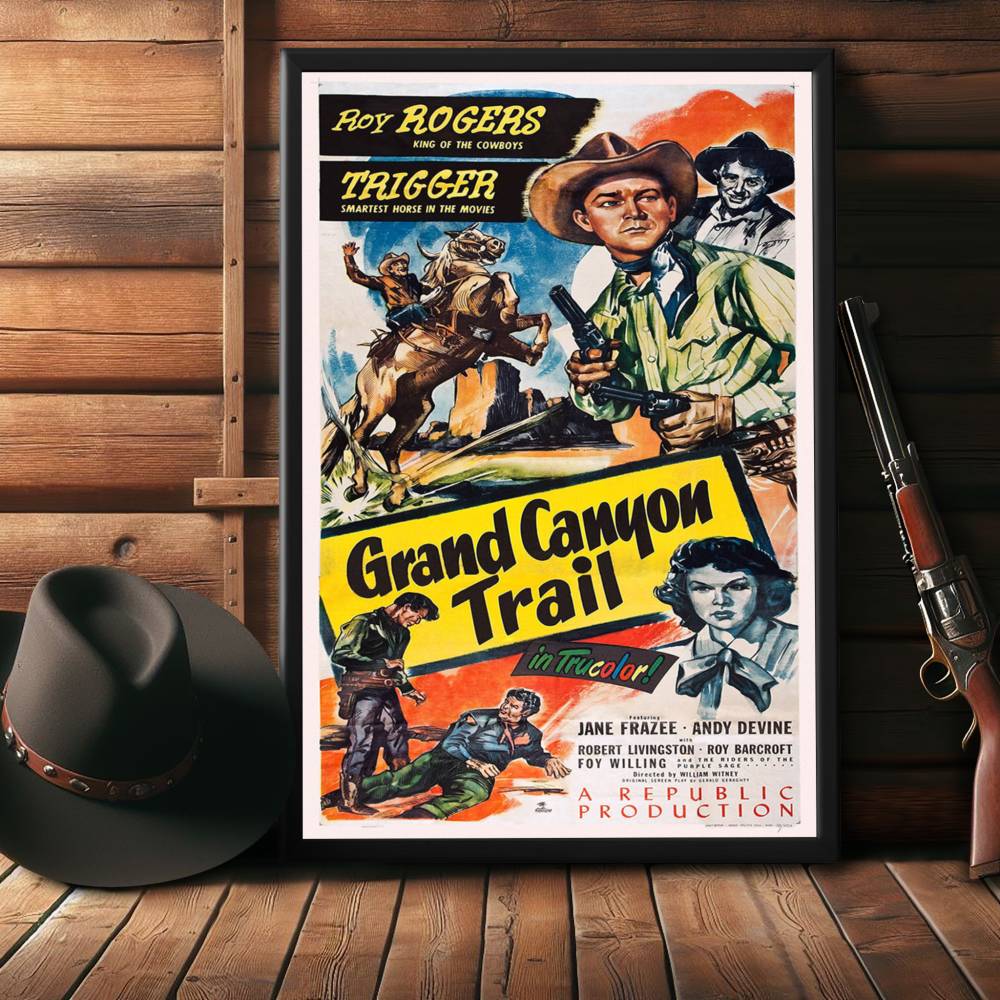 "Grand Canyon Trail" (1948) Framed Movie Poster