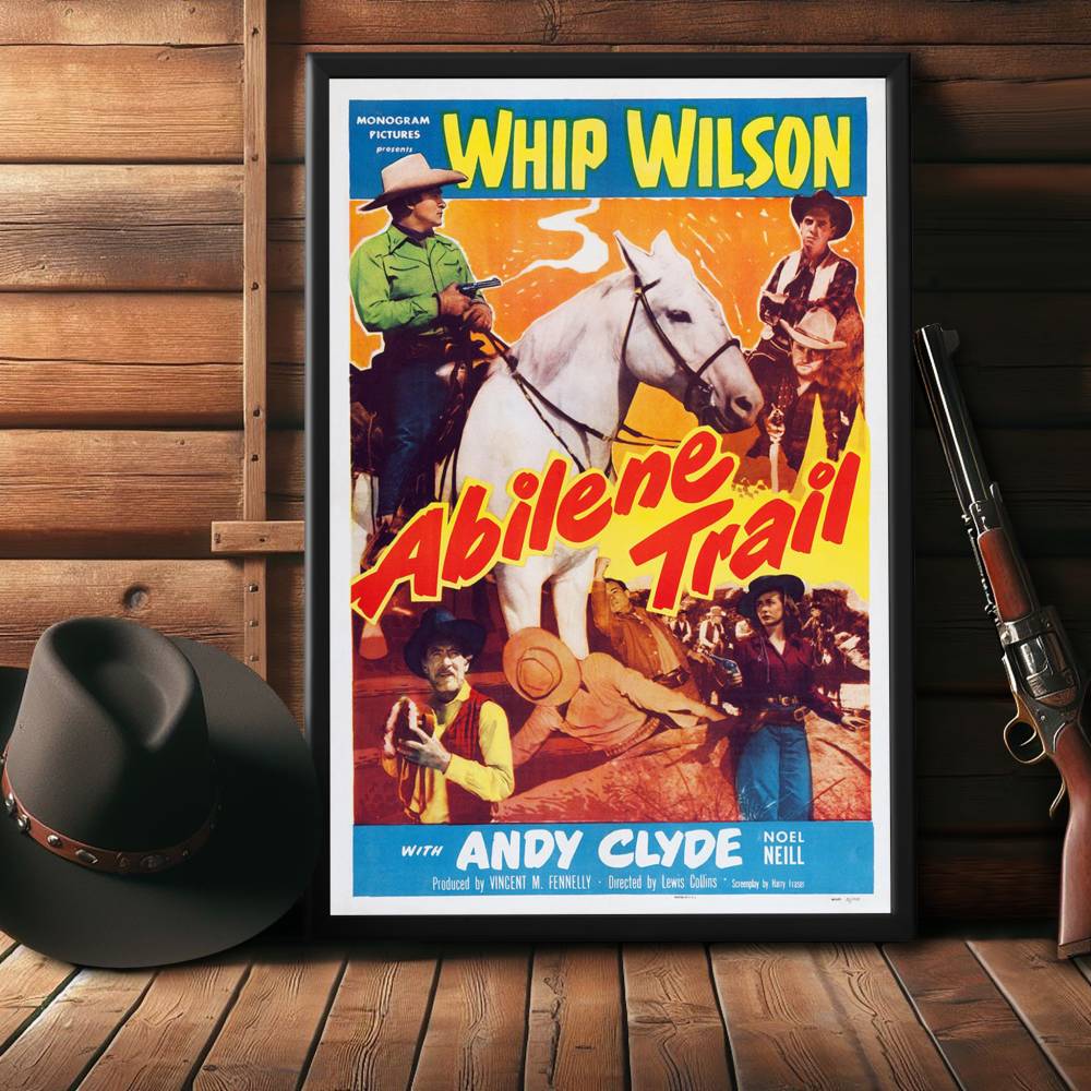 "Abilene Trail" (1951) Framed Movie Poster