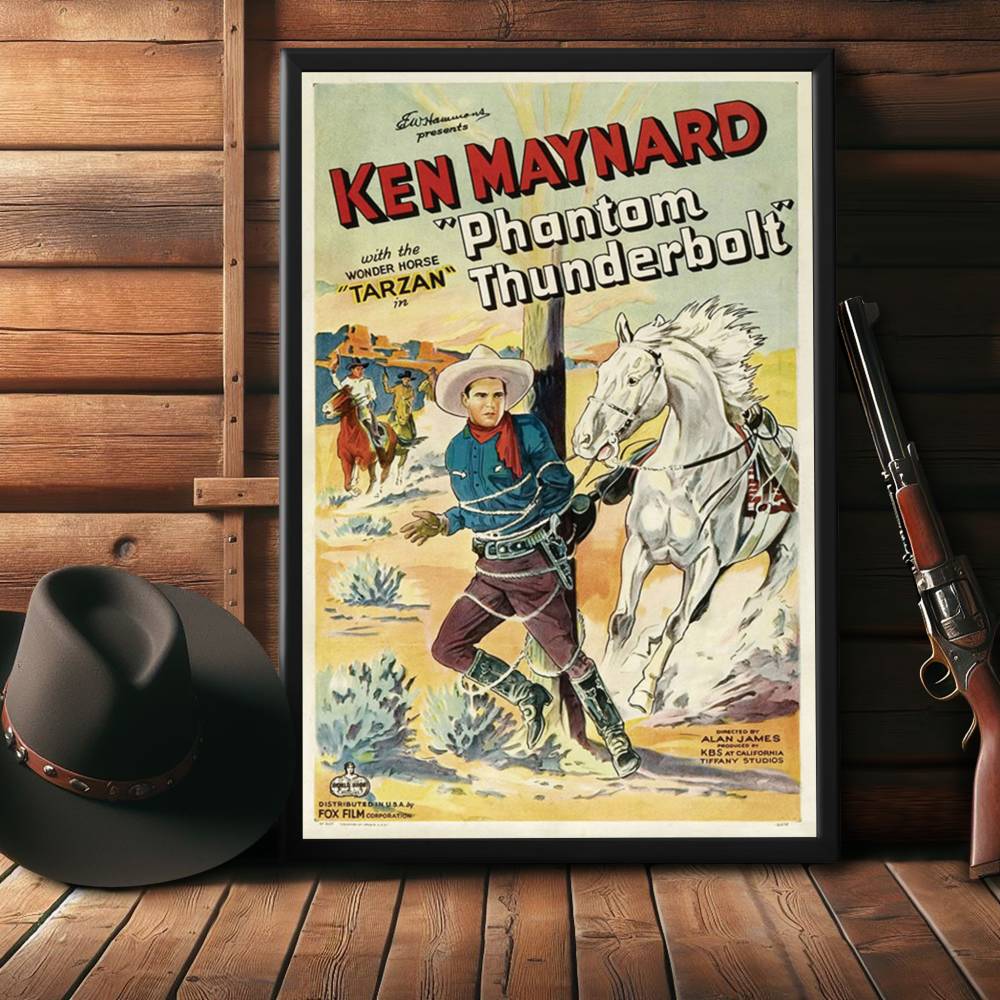"Phantom Thunderbolt" (1933) Framed Movie Poster