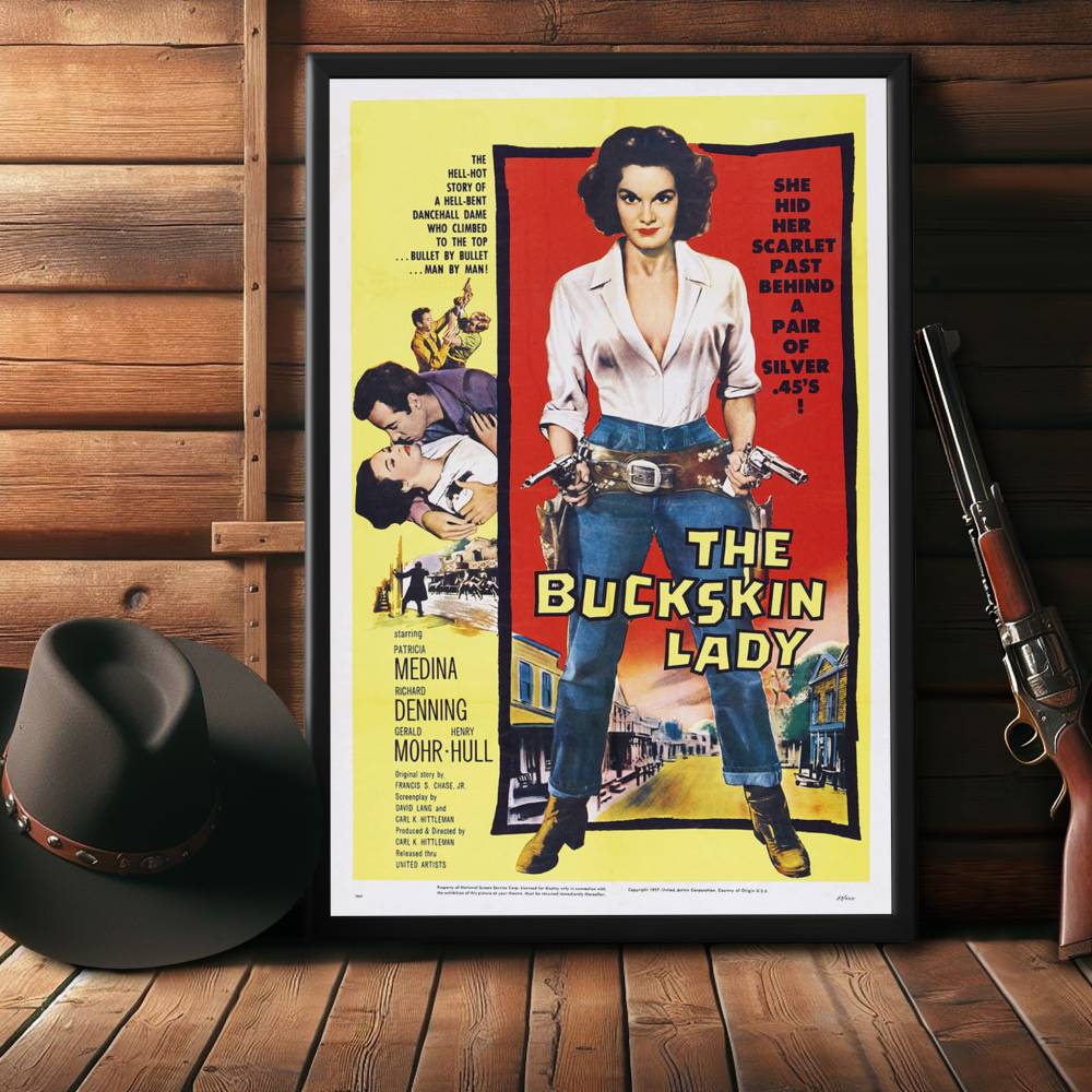 "Buckskin Lady" (1957) Framed Movie Poster
