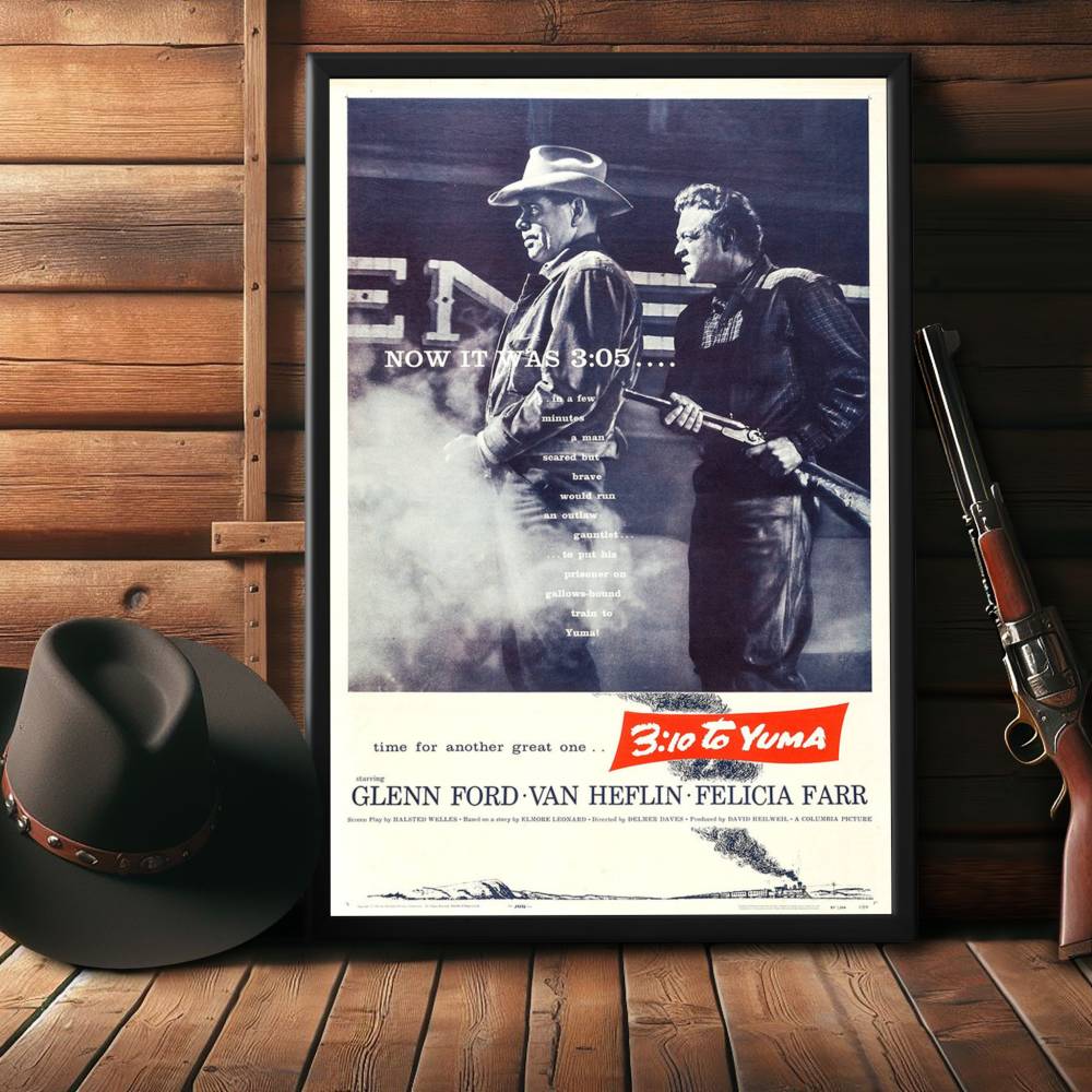 "3:10 To Yuma" (1957) Framed Movie Poster