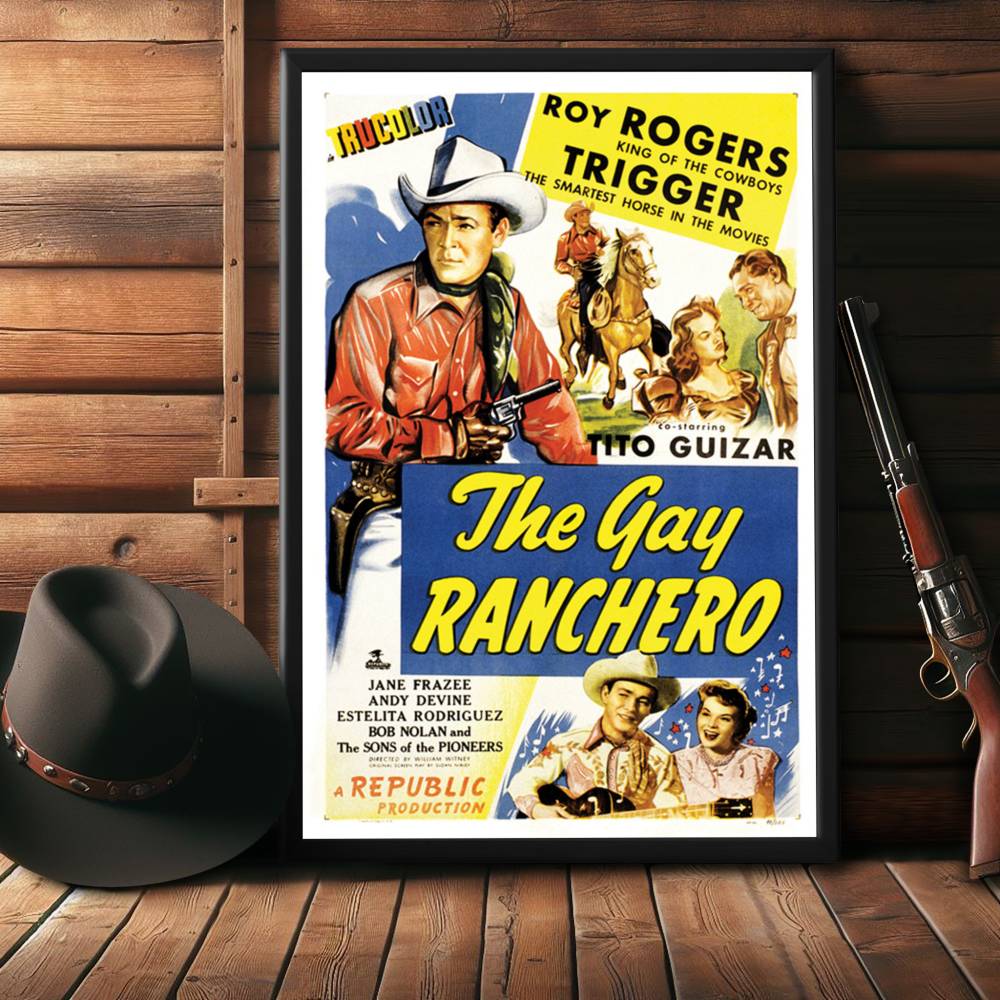 "Gay Ranchero" (1948) Framed Movie Poster
