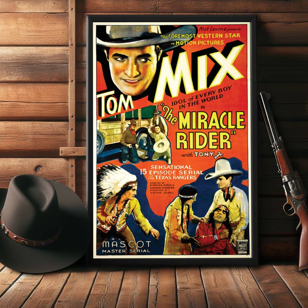 "Miracle Rider" (1935) Framed Movie Poster