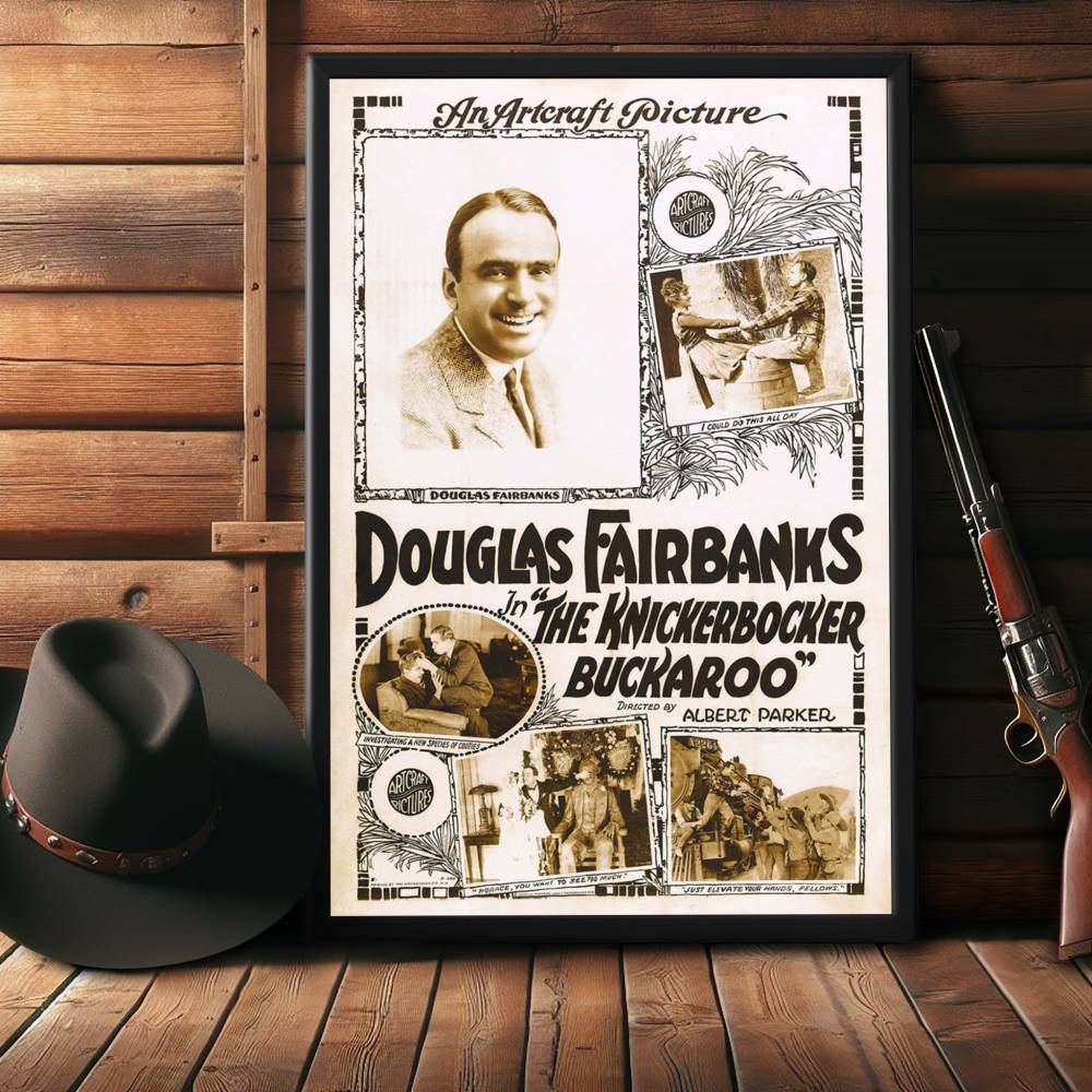 "Knickerbocker Buckaroo" (1919) Framed Movie Poster
