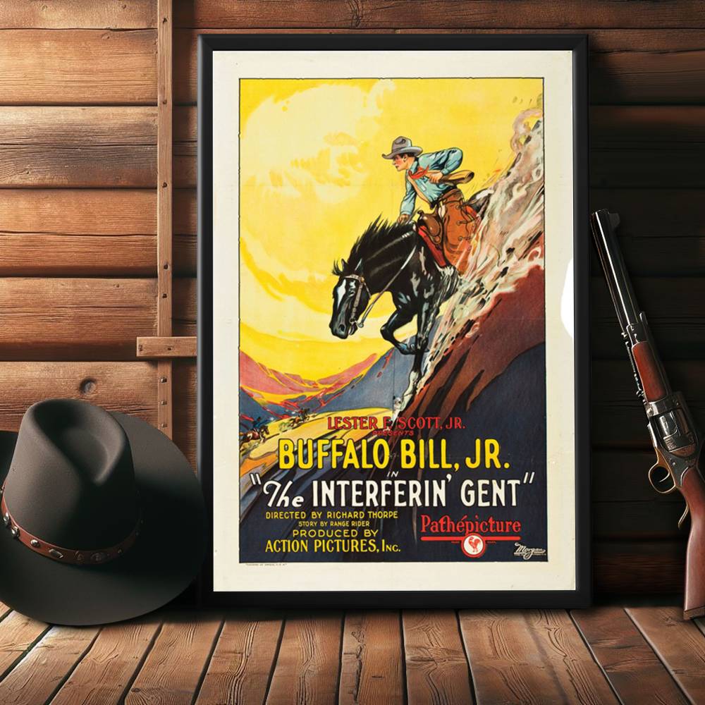 "Interferin' Gent" (1927) Framed Movie Poster