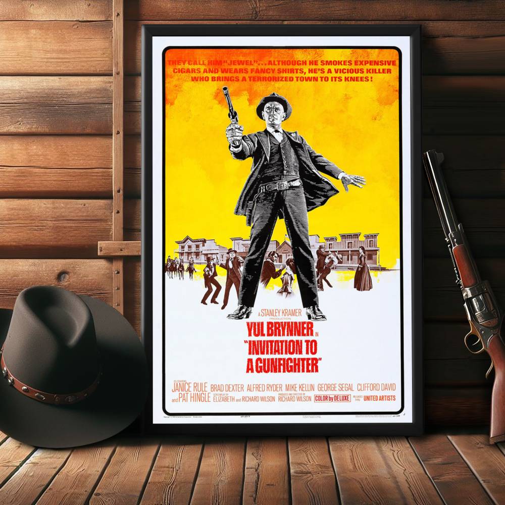 "Invitation To A Gunfighter" (1964) Framed Movie Poster