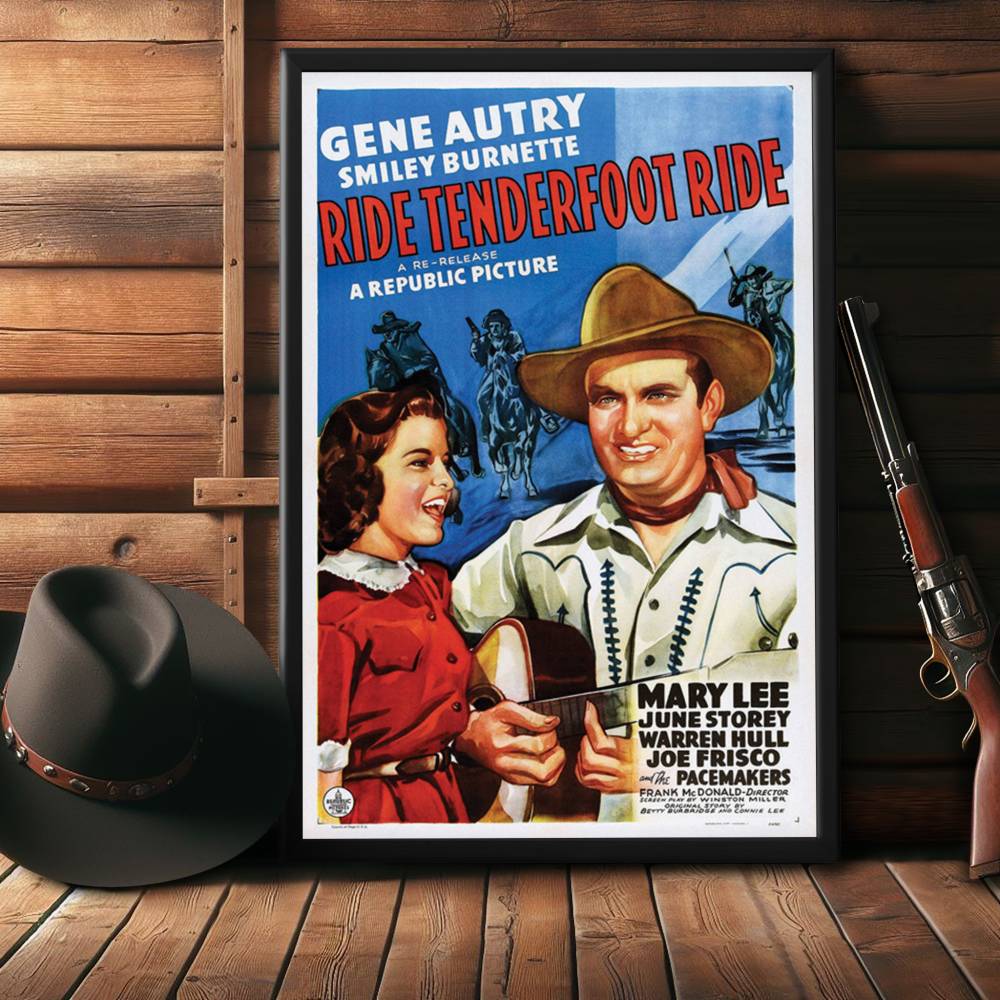 "Ride Tenderfoot Ride" (1940) Framed Movie Poster