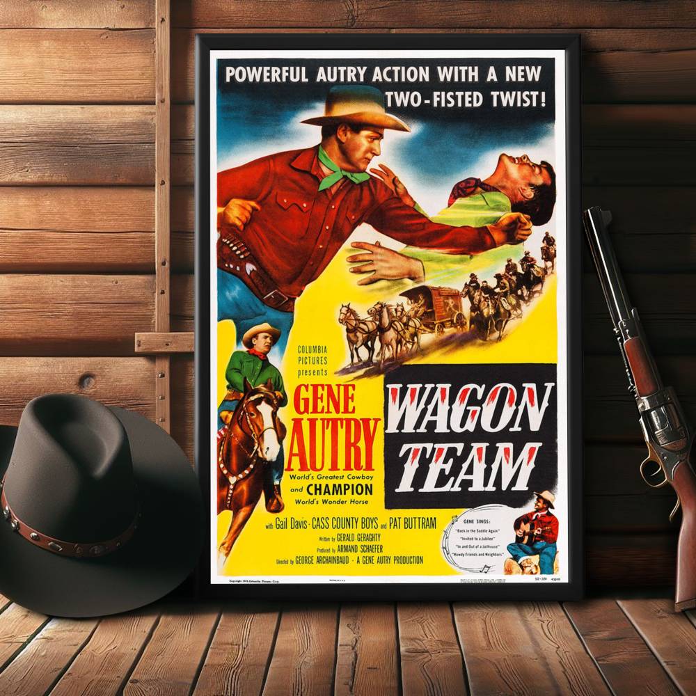 "Wagon Team" (1952) Framed Movie Poster