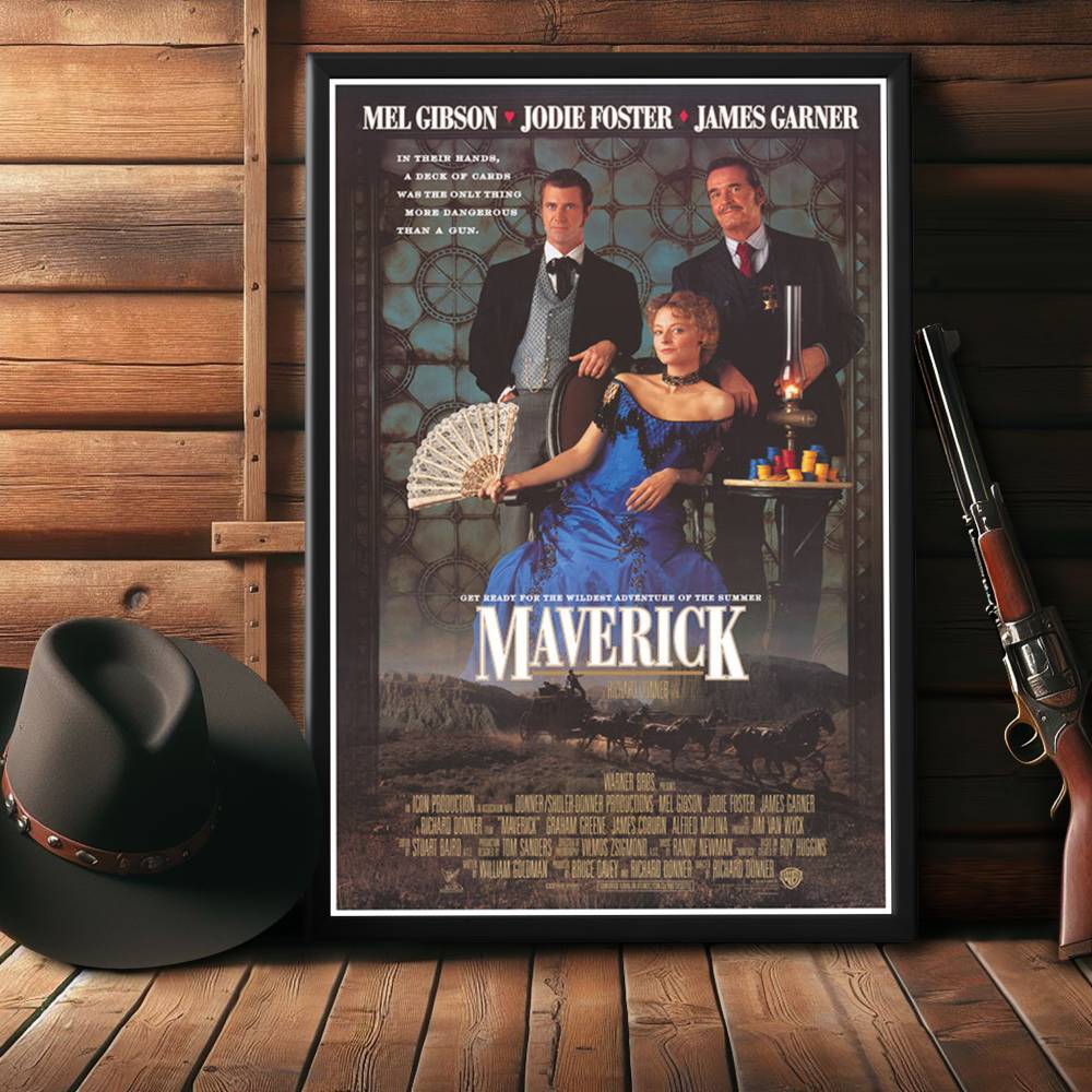 "Maverick" (1994) Framed Movie Poster
