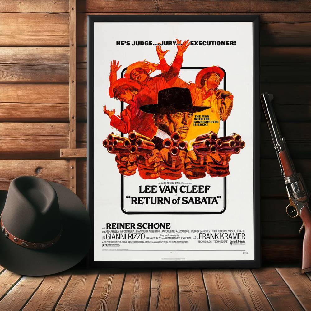 "Return Of Sabata" (1972) Framed Movie Poster
