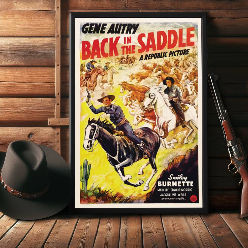"Back In The Saddle" (1941) Framed Movie Poster