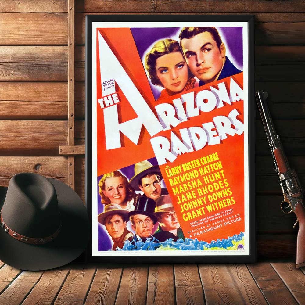 "Arizona Raiders" (1936) Framed Movie Poster