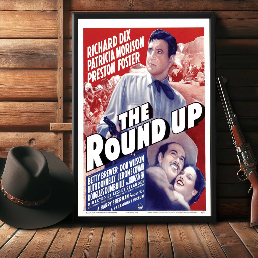 "Roundup" (1941) Framed Movie Poster