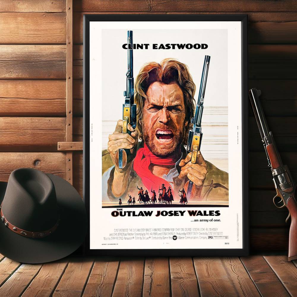 "Outlaw Josey Wales" (1976) Framed Movie Poster