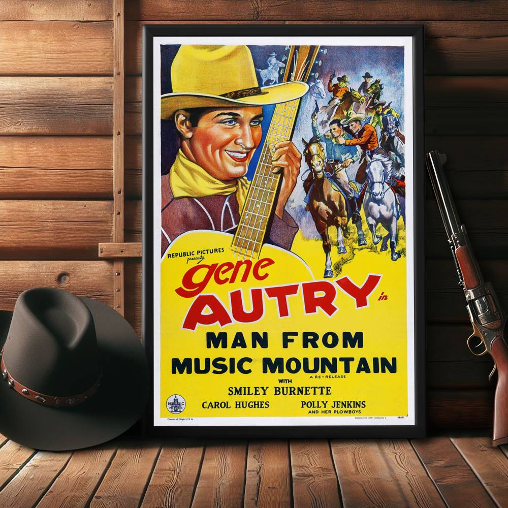 "Man From Music Mountain" (1938) Framed Movie Poster