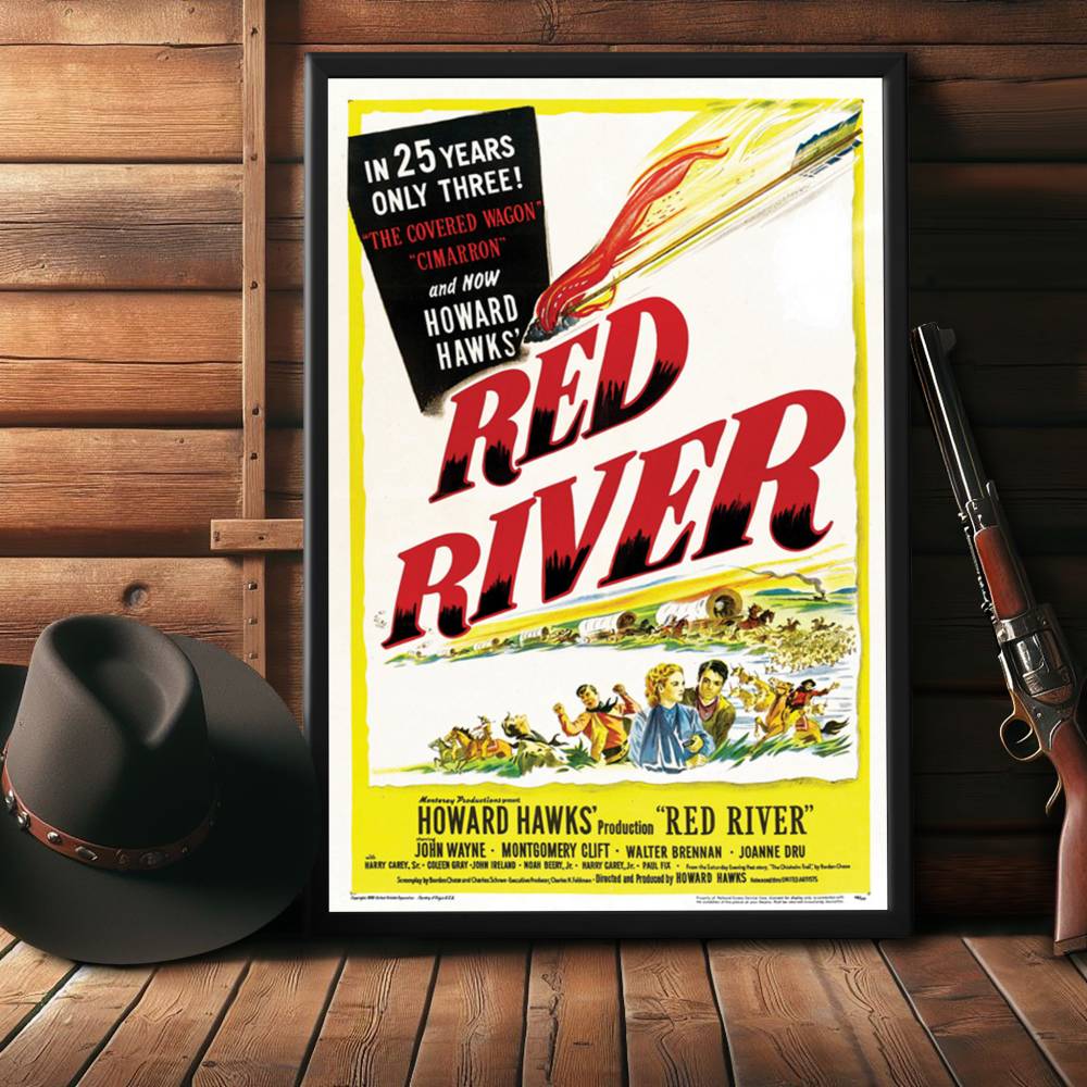 "Red River" (1948) Framed Movie Poster