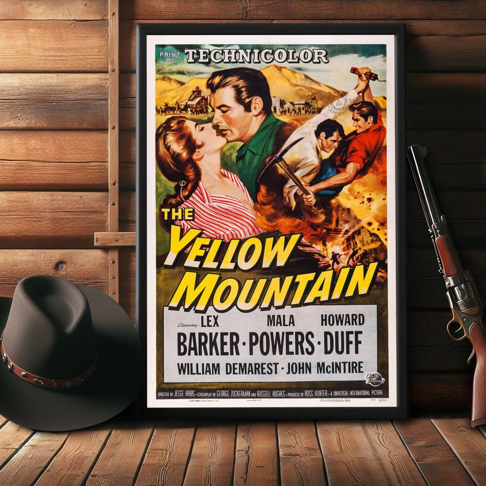 "Yellow Mountain" (1954) Framed Movie Poster