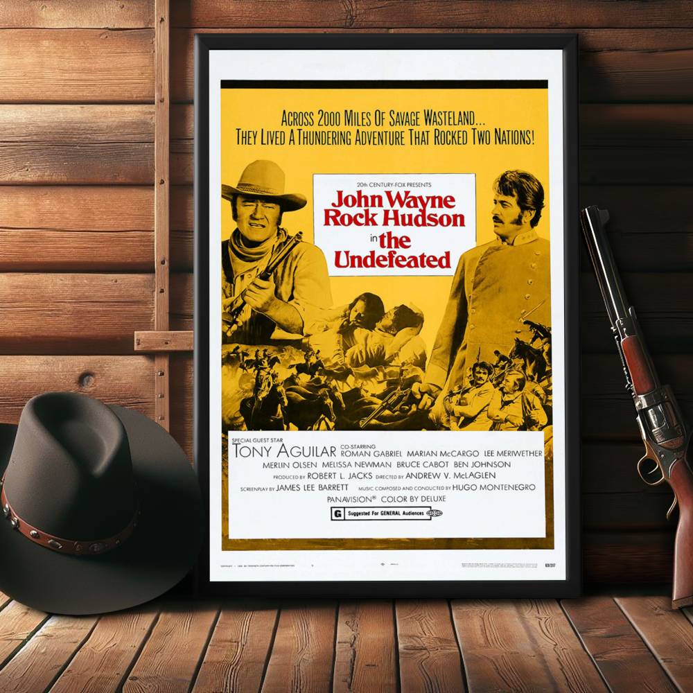 "Undefeated" (1969) Framed Movie Poster