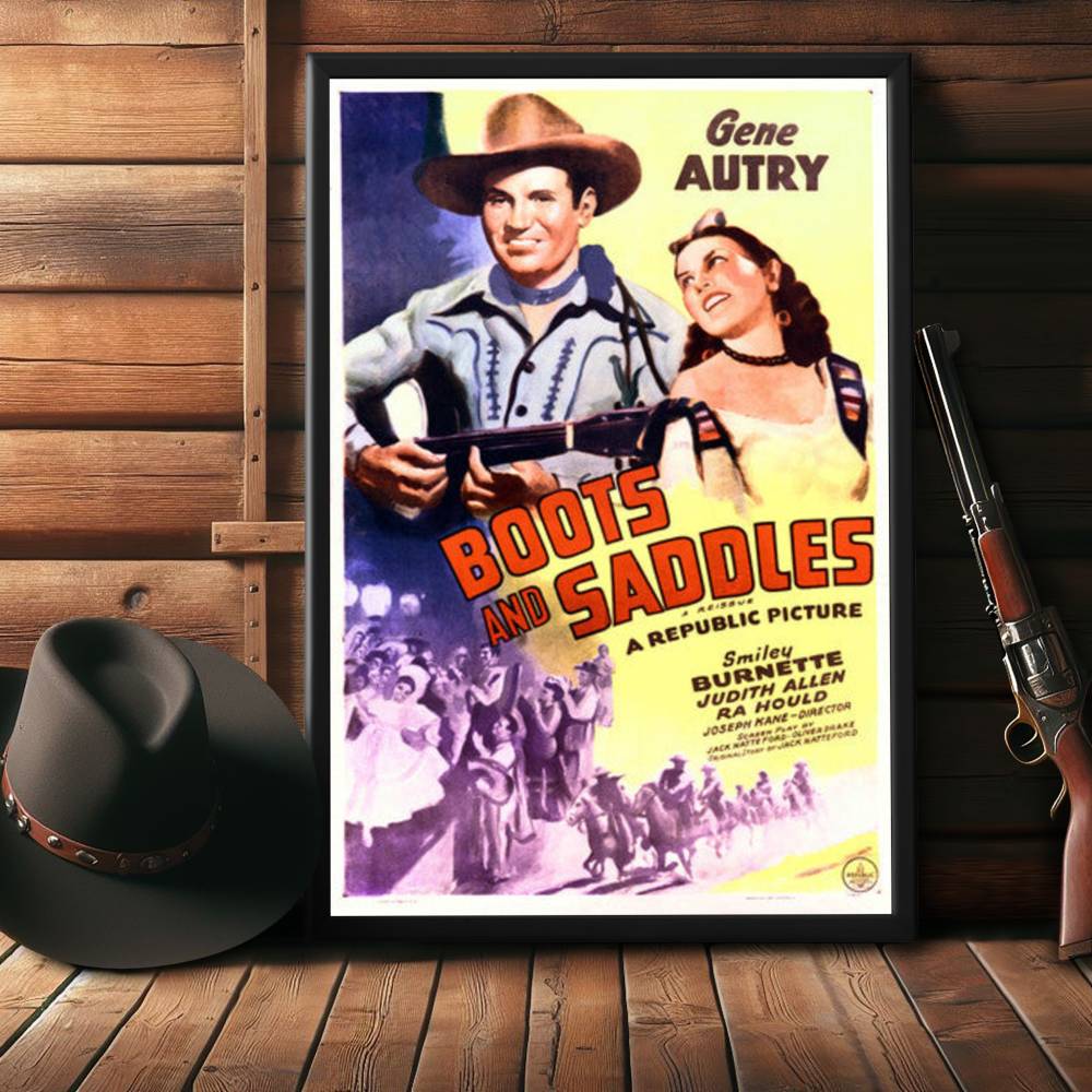 "Boots and Saddles" (1937) Framed Movie Poster