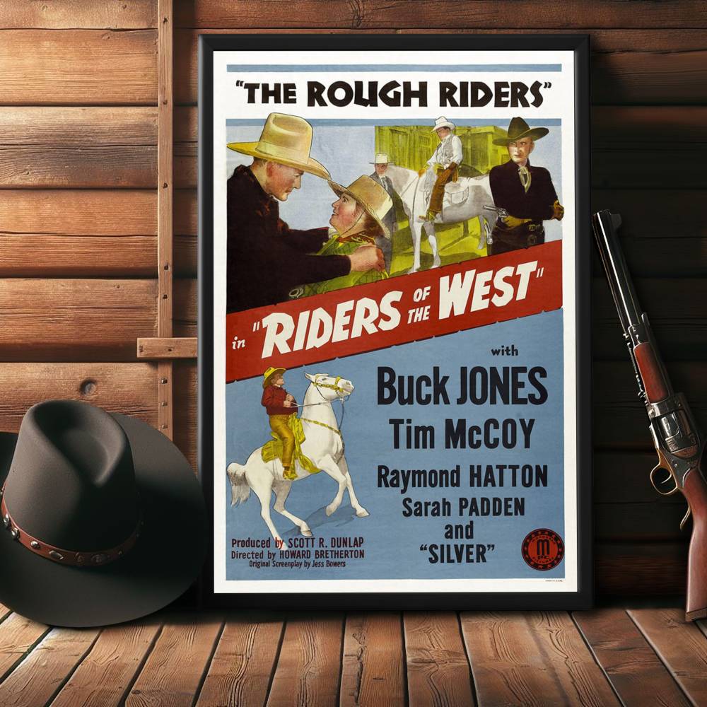 "Riders Of The West" (1942) Framed Movie Poster