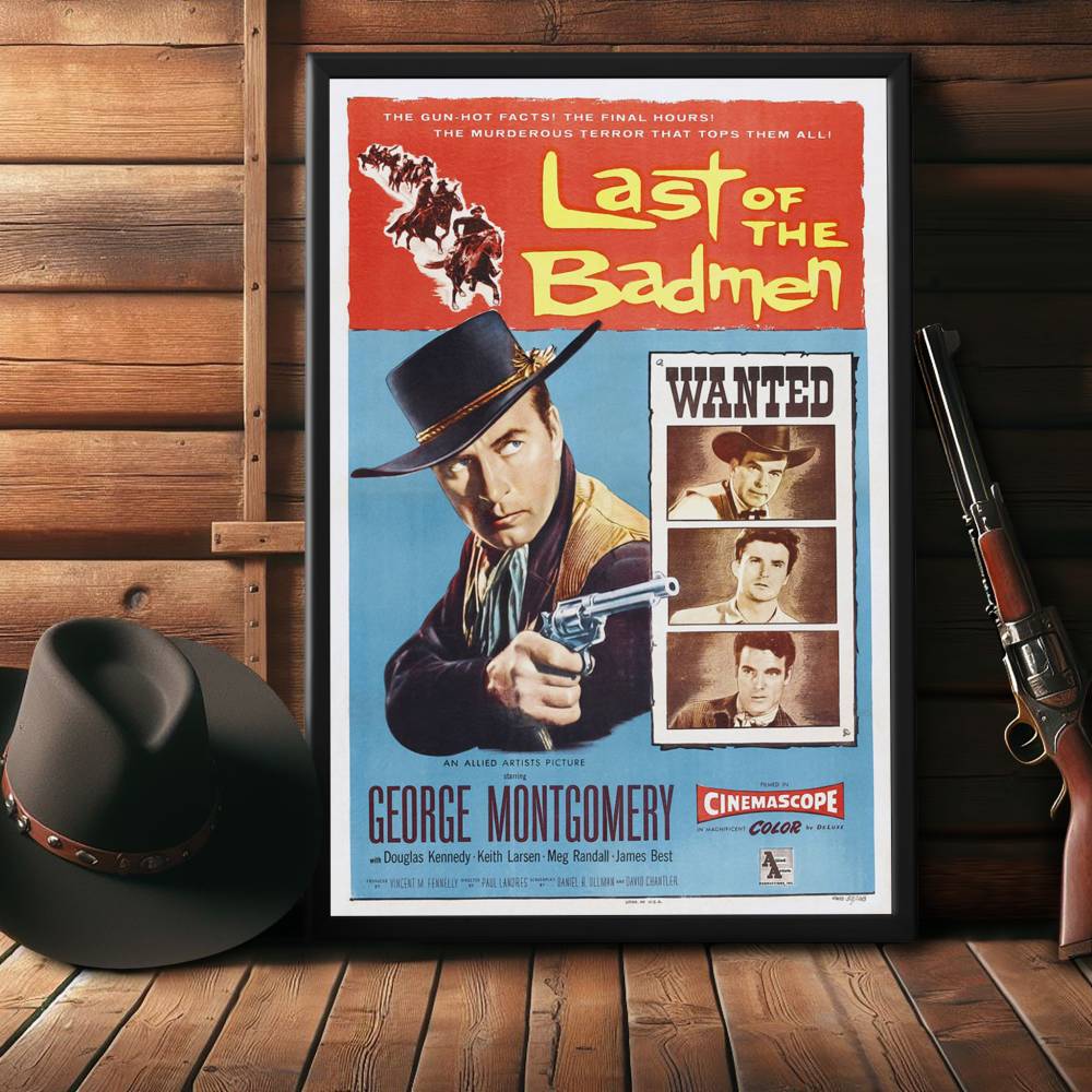 "Last Of The Badmen" (1957) Framed Movie Poster