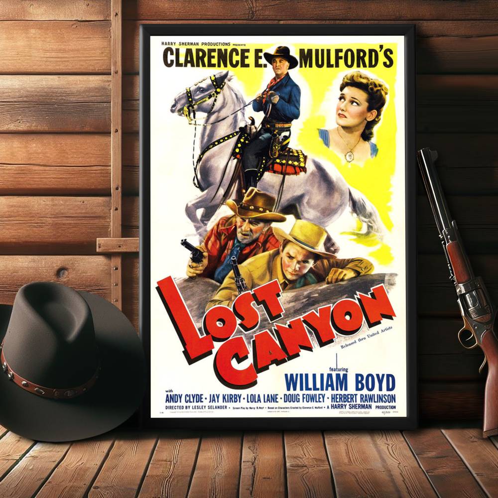"Lost Canyon" (1942) Framed Movie Poster